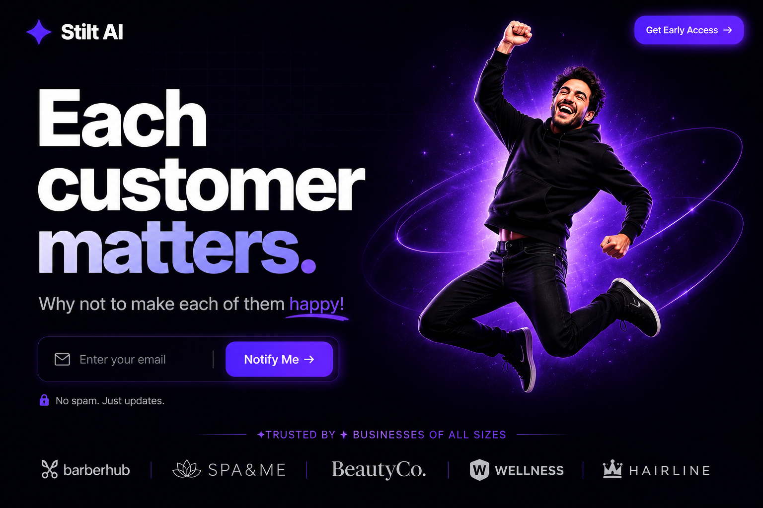 Stilt AI landing page